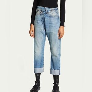 R13 Crossover Cuffed jeans